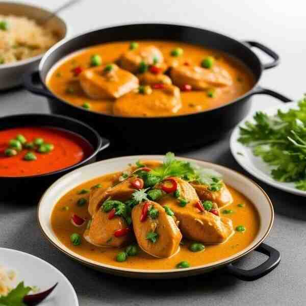 Острая курица в сливочном соусе